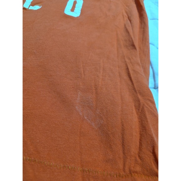 VTG Y2K Hollister T-Shirt Men L Beach Surf Club California Orange Single Stitch - Picture 7 of 8